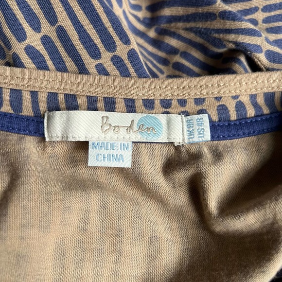 Boden Weekend Jersey Knit Dress w Pockets Scoop Neck A-Line Women's Size 4 - Picture 7 of 8